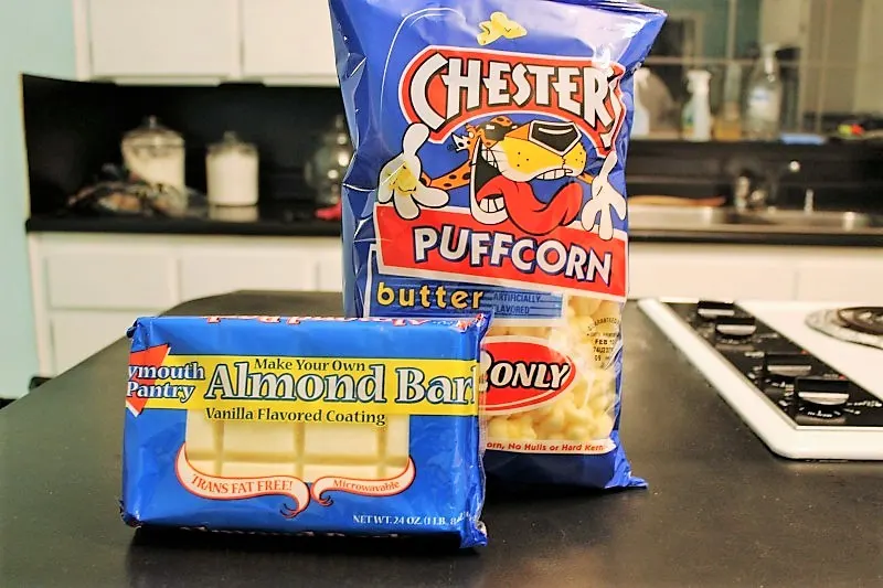 Almond Bark Puffcorn Ingredients