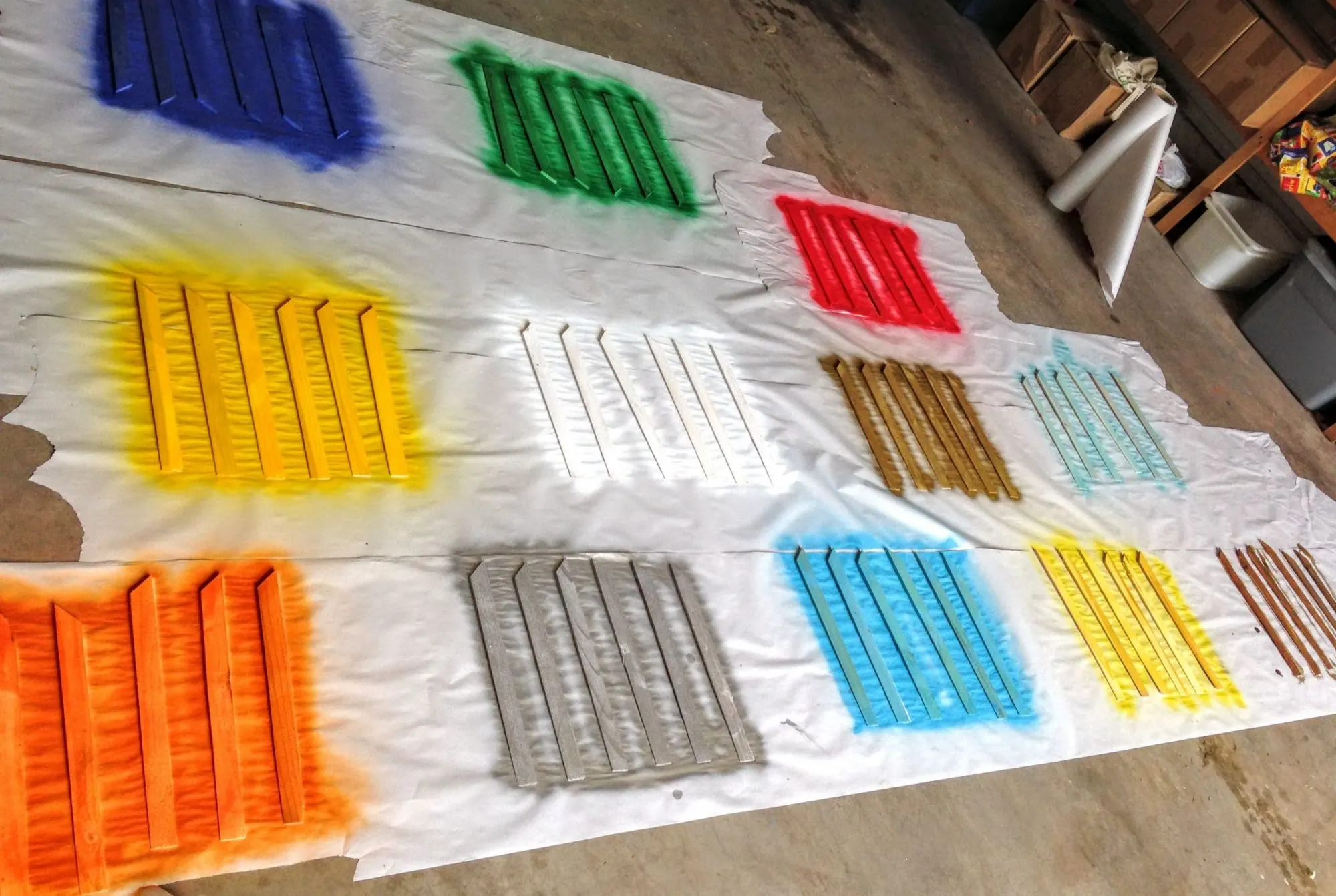 diy wood shim wall art - Splendry