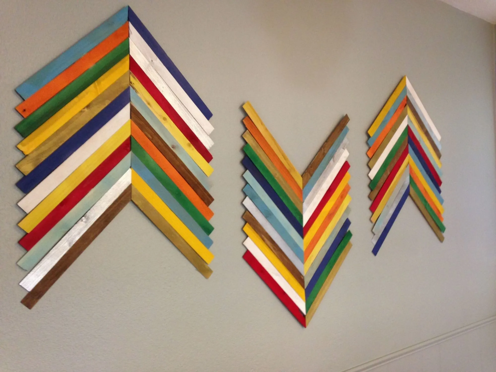 diy wood shim wall art - Splendry