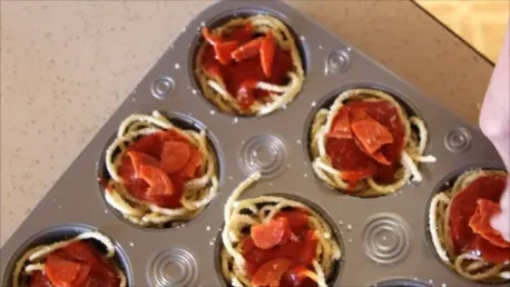 spaghetti muffins snapsshot