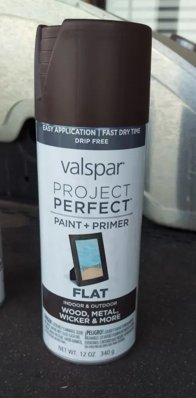 Spray Painting Furniture Valspar paint in Labrador