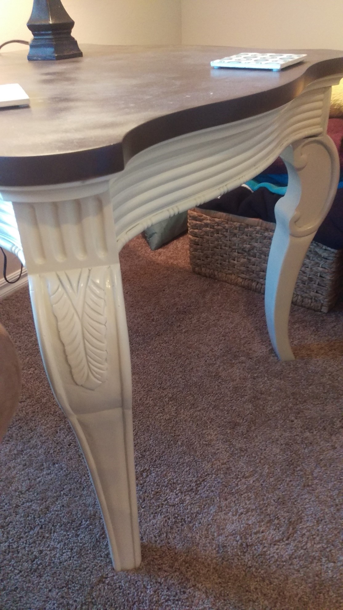 Spray Painting Furniture end table