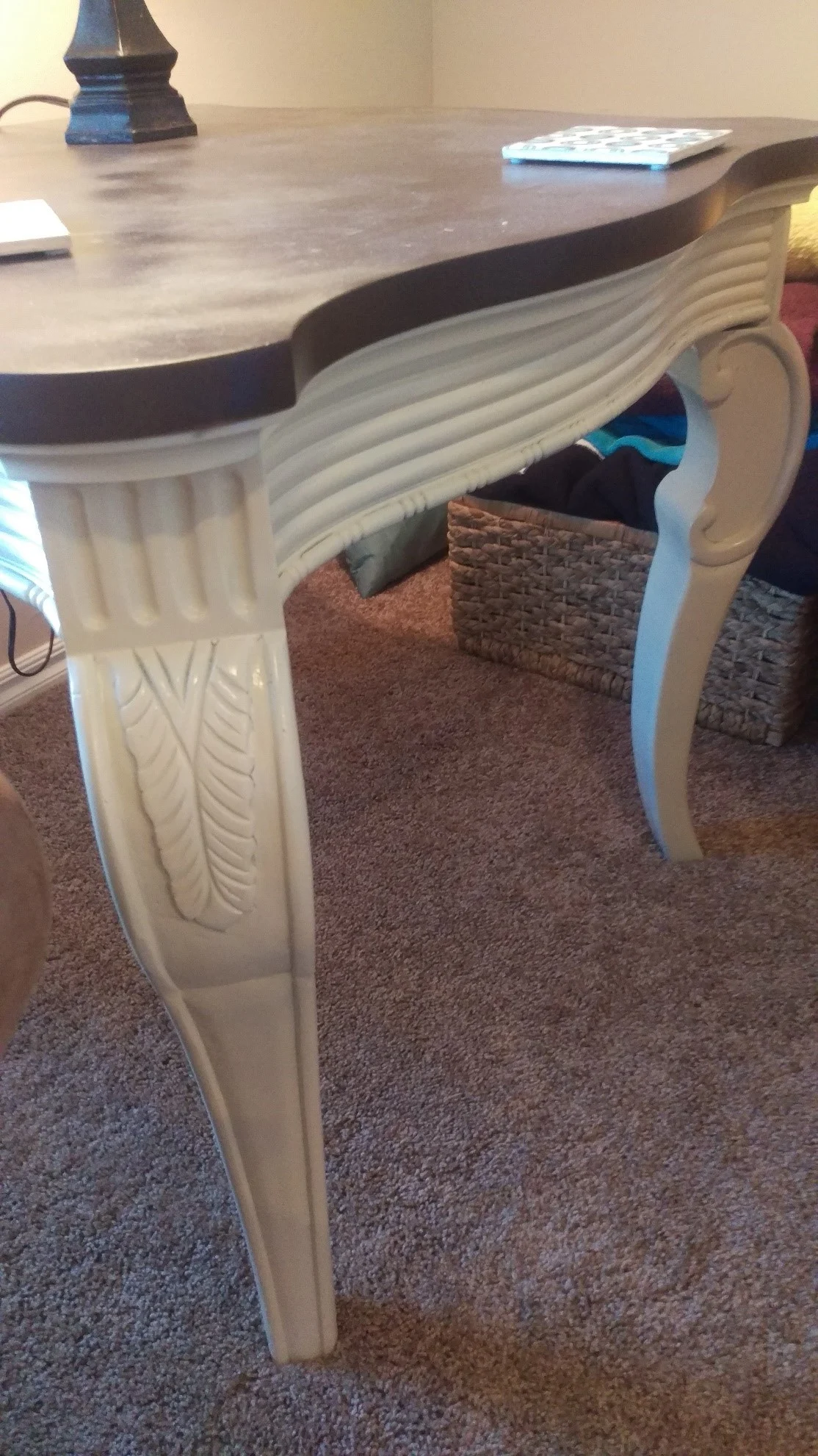 Spray Painting Furniture end table