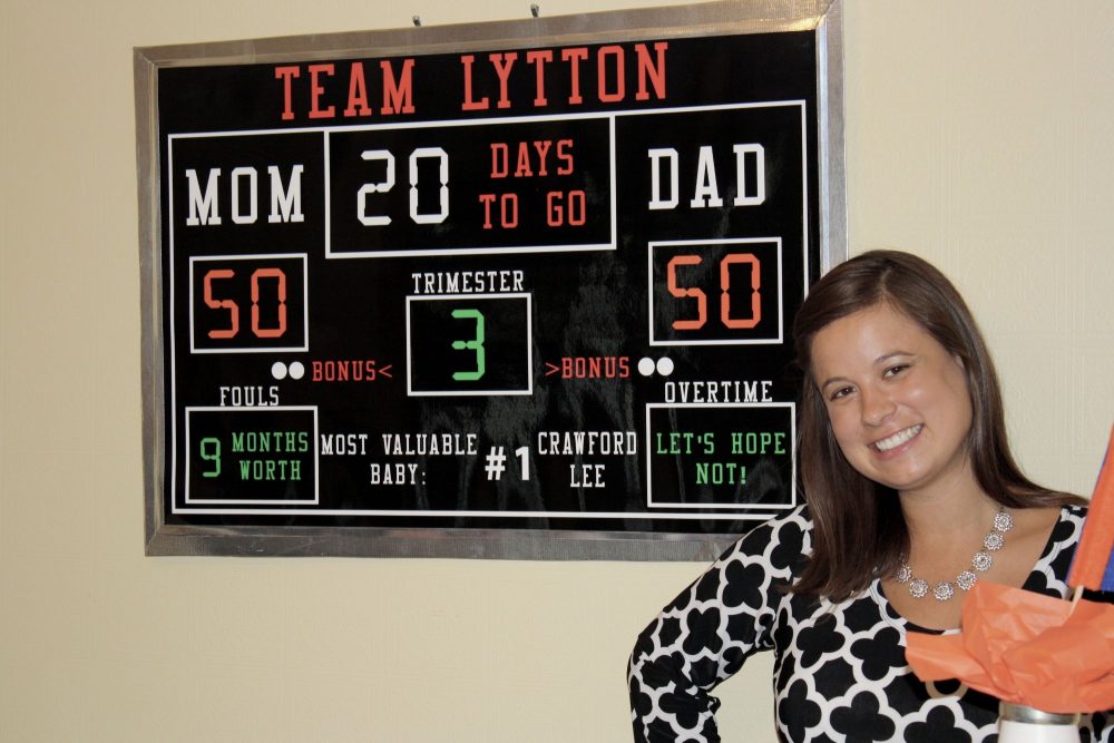 Thunder Basketball Baby Shower decor 9