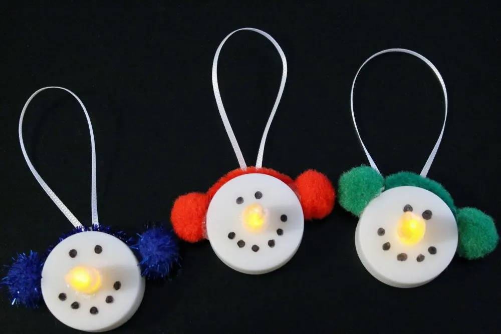 Snowman Tealight Ornaments (2)