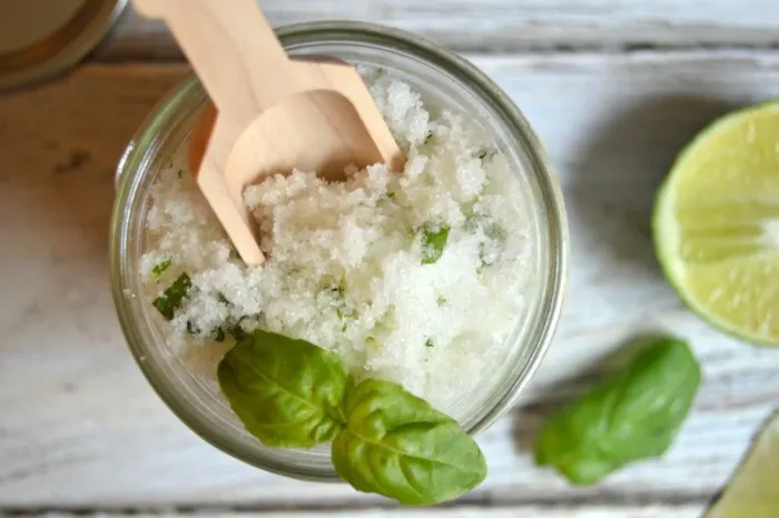 DIY Sugar Scrub Recipe - Basil Lime Scrub