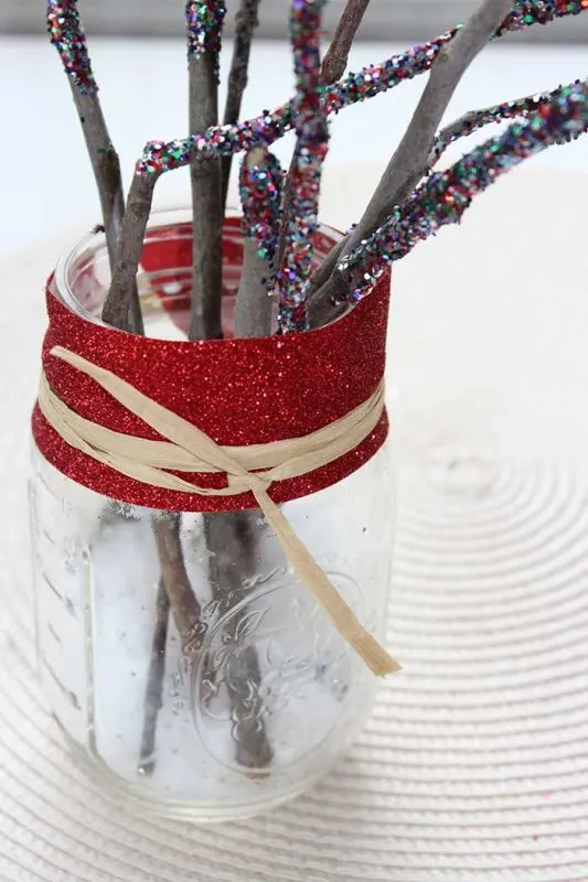 DIY Christmas Glitter Tree - easy Christmas DIY projects - Splendry