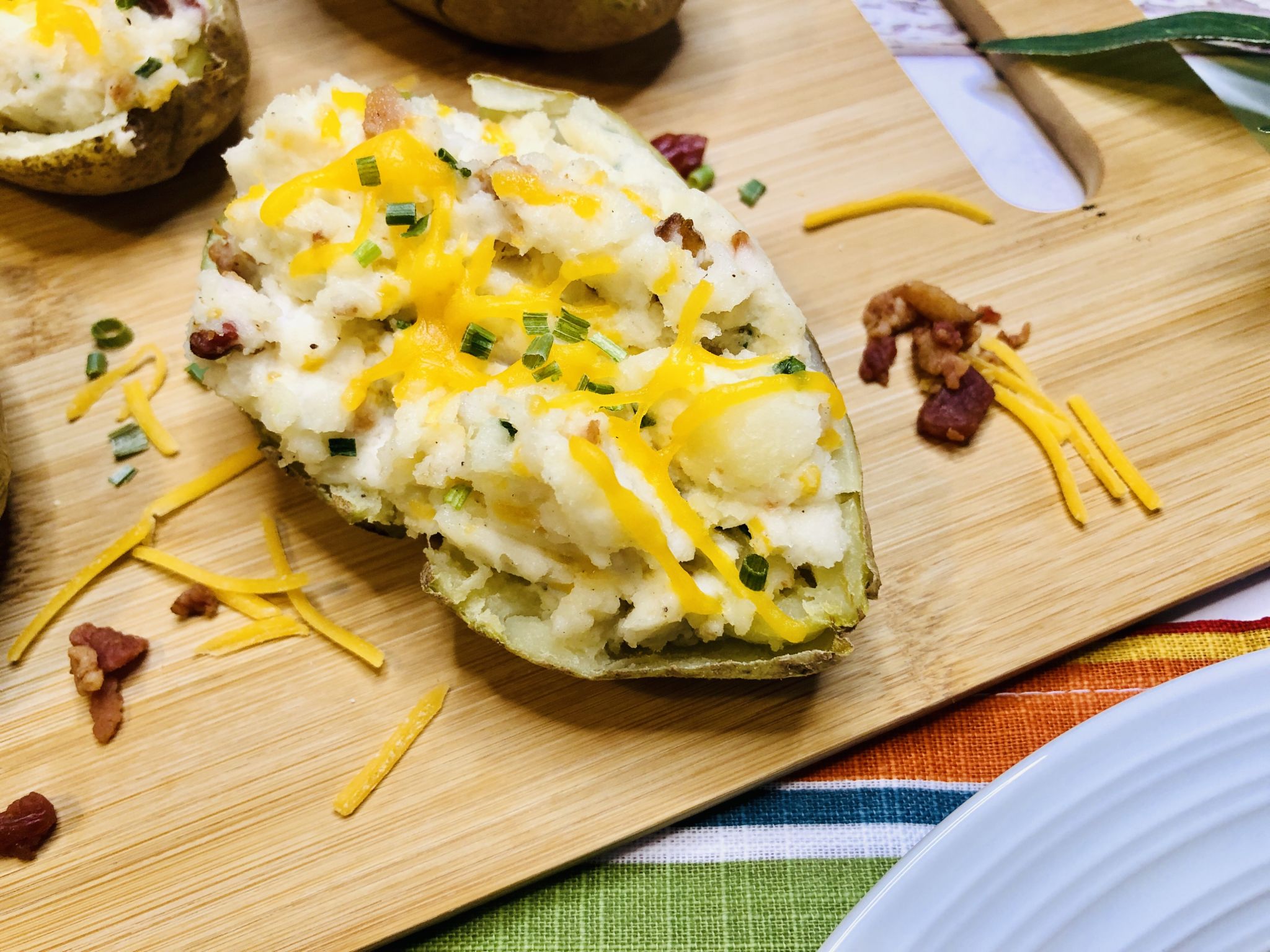 Twice Baked Potatoes Microwave or Oven-Prepared Splendry