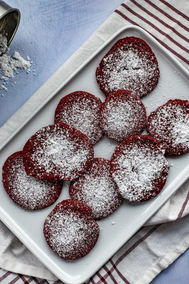 3 ingredient red velvet cookies